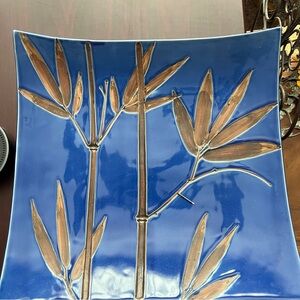 Porcelain Bamboo Decorative Plate